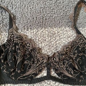 Free People Lace Black Underwire Bra 34B